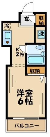 スカイコート喜多見の物件間取画像